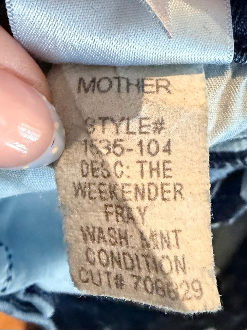 MOTHER The Weekender Fray in Mint Condition Rinse Jeans 29 - Picture 8 of 14